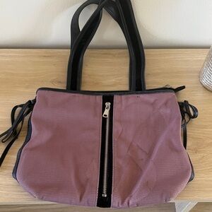 Stylish Black and Purple Women's Tote Bag